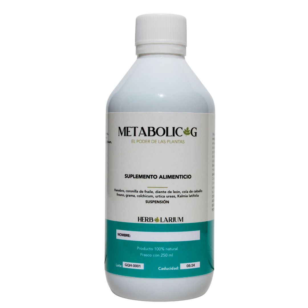 METABOLIC-G – Fórmula botánica para equilibrio metabólico, bienestar articular y ligereza corporal
